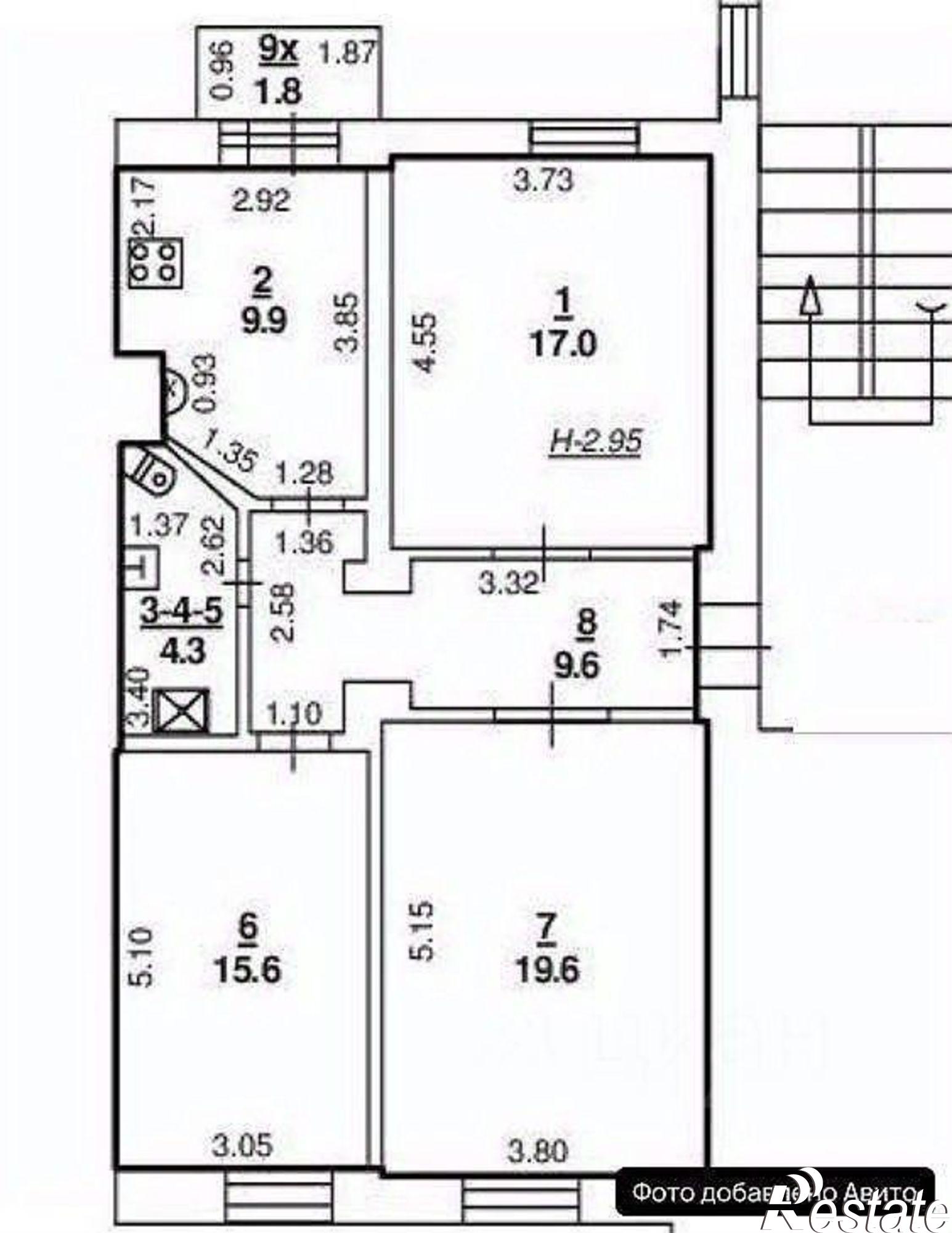 Купить квартиру за 6 000 000 рублей на Ростов-на-Дону г., Ворошиловский