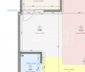 2-комн, 47кв м, этаж 4/27 Привокзальная улица, 3/1