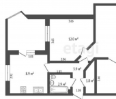 3-комн, 63кв м, этаж 1/3 Социалистическая улица, 1