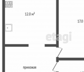 1-комн, 36кв м, этаж 12/26 2-я Краснодарская улица, 169Б с2