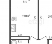 1-комн, 39кв м, этаж 6/10 Речная улица, 110 к1