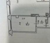 2-комн, 74кв м, этаж 15/18 Береговая улица, 55А
