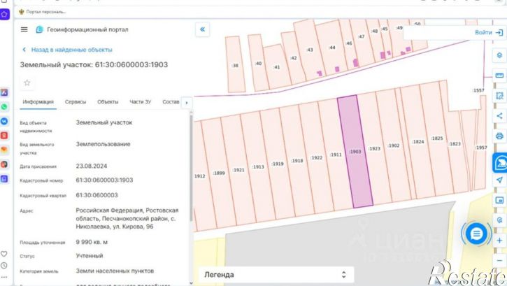 Земельный участок Песчанокопский район