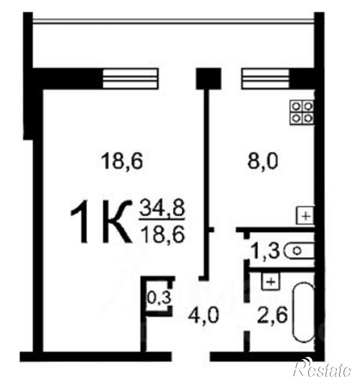 1-комн квартира ул Энгельса, 35,  д. 35