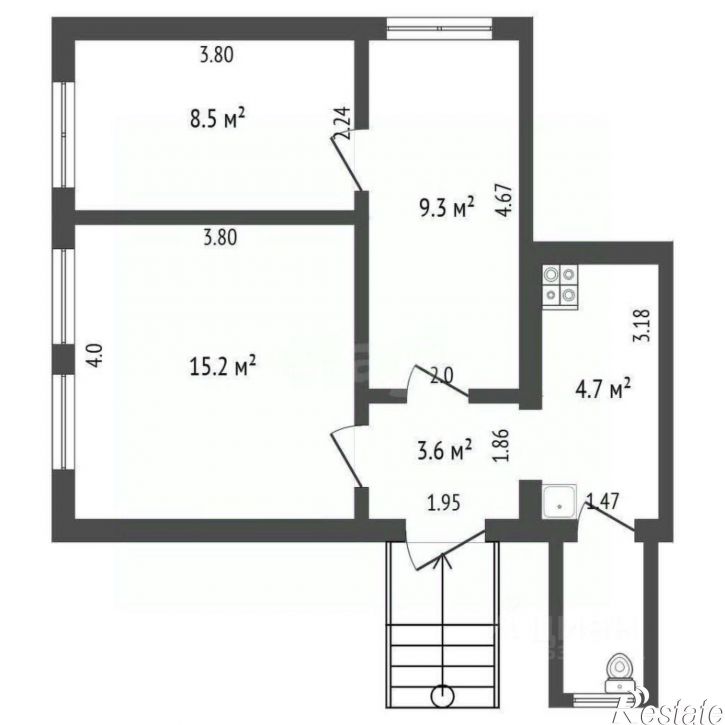 3-комн квартира