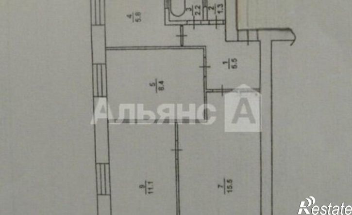 3-комн квартира Волгодонск, улица Максима Горького, 91