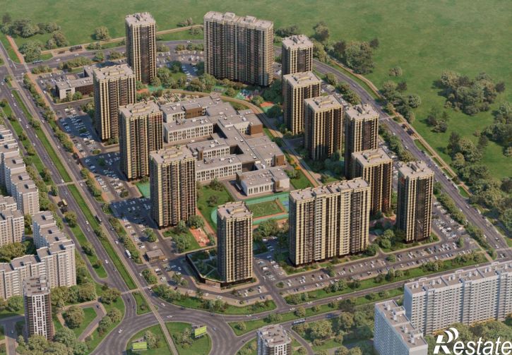 3-комн квартира в новом доме улица Жданова, 31